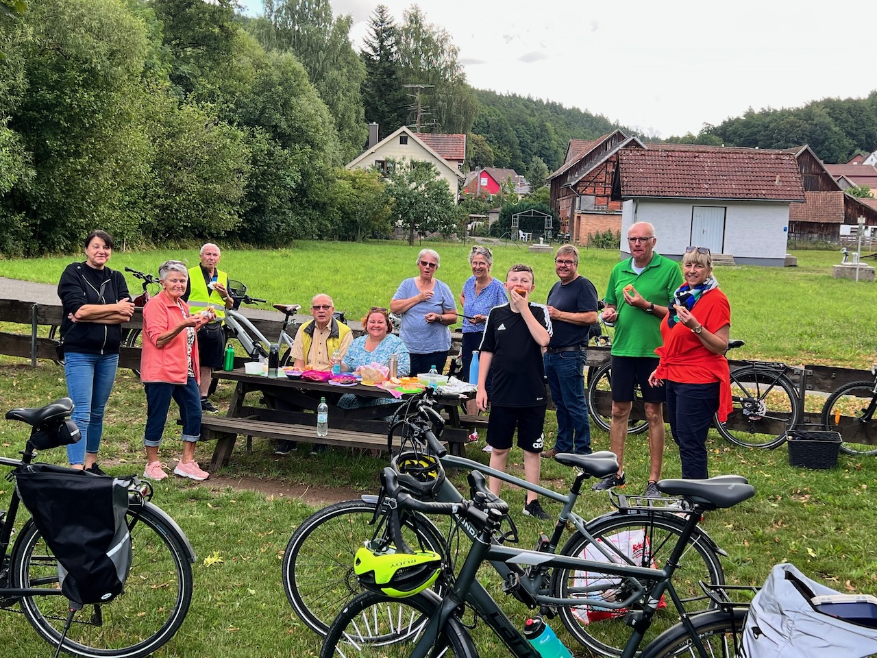 Impressionen der Familienradtour am 30. 07.2023 nach Mittelberg